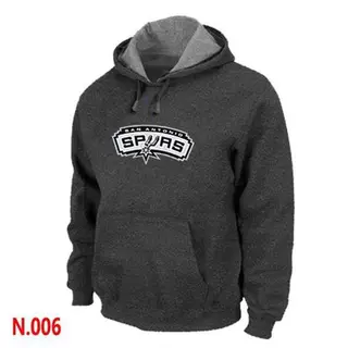San Antonio Spurs Men's Dark Grey Pullover Hoodie -