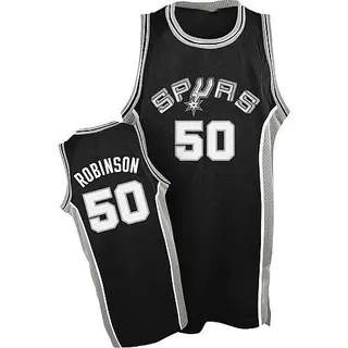 San Antonio Spurs Men's David Robinson Black Authentic Throwback Jersey