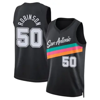 San Antonio Spurs Men's David Robinson Black Swingman 2025/26 City Edition Jersey