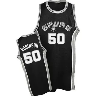San Antonio Spurs Men's David Robinson Black Swingman Throwback Jersey
