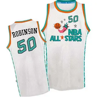 San Antonio Spurs Men's David Robinson White Authentic 1996 All Star Throwback Jersey