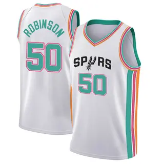 San Antonio Spurs Men's David Robinson White Swingman 2021/22 City Edition Jersey
