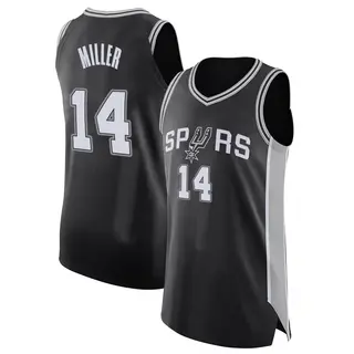 San Antonio Spurs Men's Emanuel Miller Black Authentic Jersey - Icon Edition