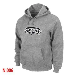 San Antonio Spurs Men's Grey Pullover Hoodie -