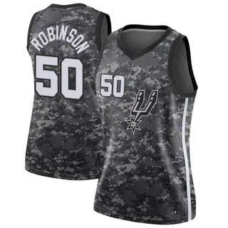San Antonio Spurs Women's David Robinson Black Swingman Jersey - City Edition