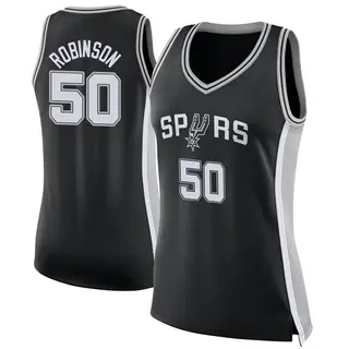 San Antonio Spurs Women's David Robinson Black Swingman Jersey - Icon Edition