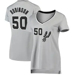 San Antonio Spurs Women's David Robinson Fast Break Silver Jersey - Statement Edition