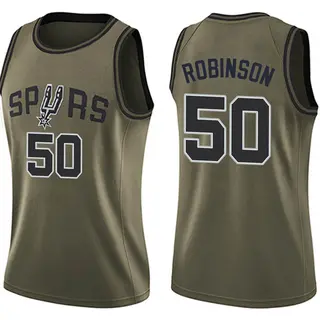 San Antonio Spurs Women's David Robinson Green Swingman Salute to Service Jersey