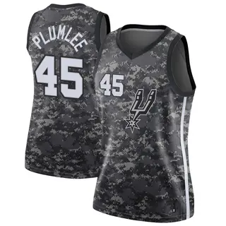 San Antonio Spurs Women's Mason Plumlee Black Swingman Jersey - City Edition