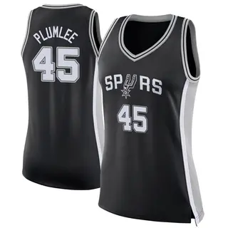 San Antonio Spurs Women's Mason Plumlee Black Swingman Jersey - Icon Edition