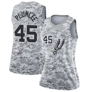 San Antonio Spurs Women's Mason Plumlee White Swingman 2018/19 Jersey - Earned Edition