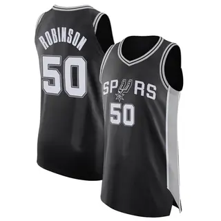 San Antonio Spurs Youth David Robinson Black Authentic Jersey - Icon Edition