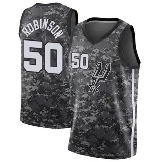 San Antonio Spurs Youth David Robinson Black Swingman Jersey - City Edition