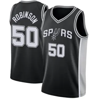 San Antonio Spurs Youth David Robinson Black Swingman Jersey - Icon Edition