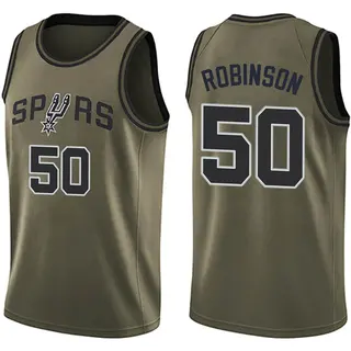 San Antonio Spurs Youth David Robinson Green Swingman Salute to Service Jersey
