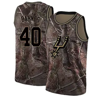San Antonio Spurs Youth Harrison Barnes Camo Swingman Realtree Collection Jersey