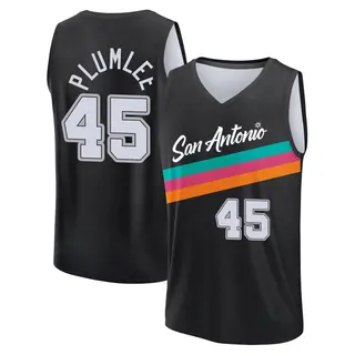 San Antonio Spurs Youth Mason Plumlee Black Fast Break 2025/26 City Edition Jersey