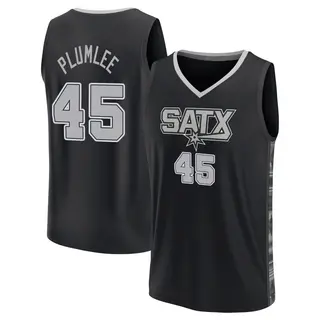 San Antonio Spurs Youth Mason Plumlee Black Fast Break Statement Edition 2022/23 Jersey