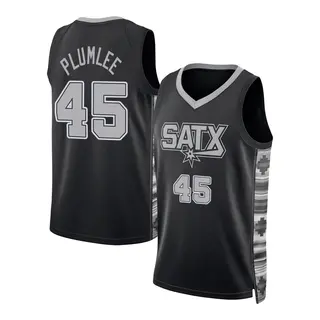 San Antonio Spurs Youth Mason Plumlee Black Swingman Statement Edition 2022/23 Jersey