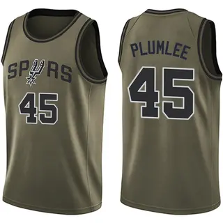 San Antonio Spurs Youth Mason Plumlee Green Swingman Salute to Service Jersey