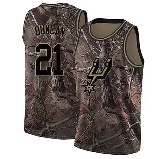 San Antonio Spurs Youth Tim Duncan Camo Swingman Realtree Collection Jersey
